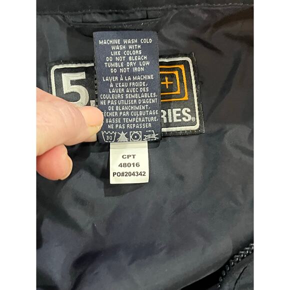5.11 Tactical Series Men's Jacket Navy Blue Full Zip Long Sleeve Pockets Sz XL - Picture 6 of 6